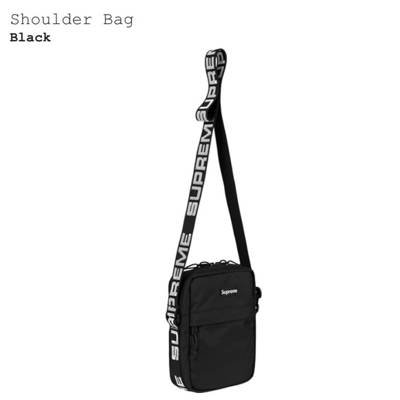 supreme black side bag
